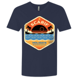 T-Shirts Midnight Navy / X-Small Sun Sea & Space Stations Men's Premium V-Neck