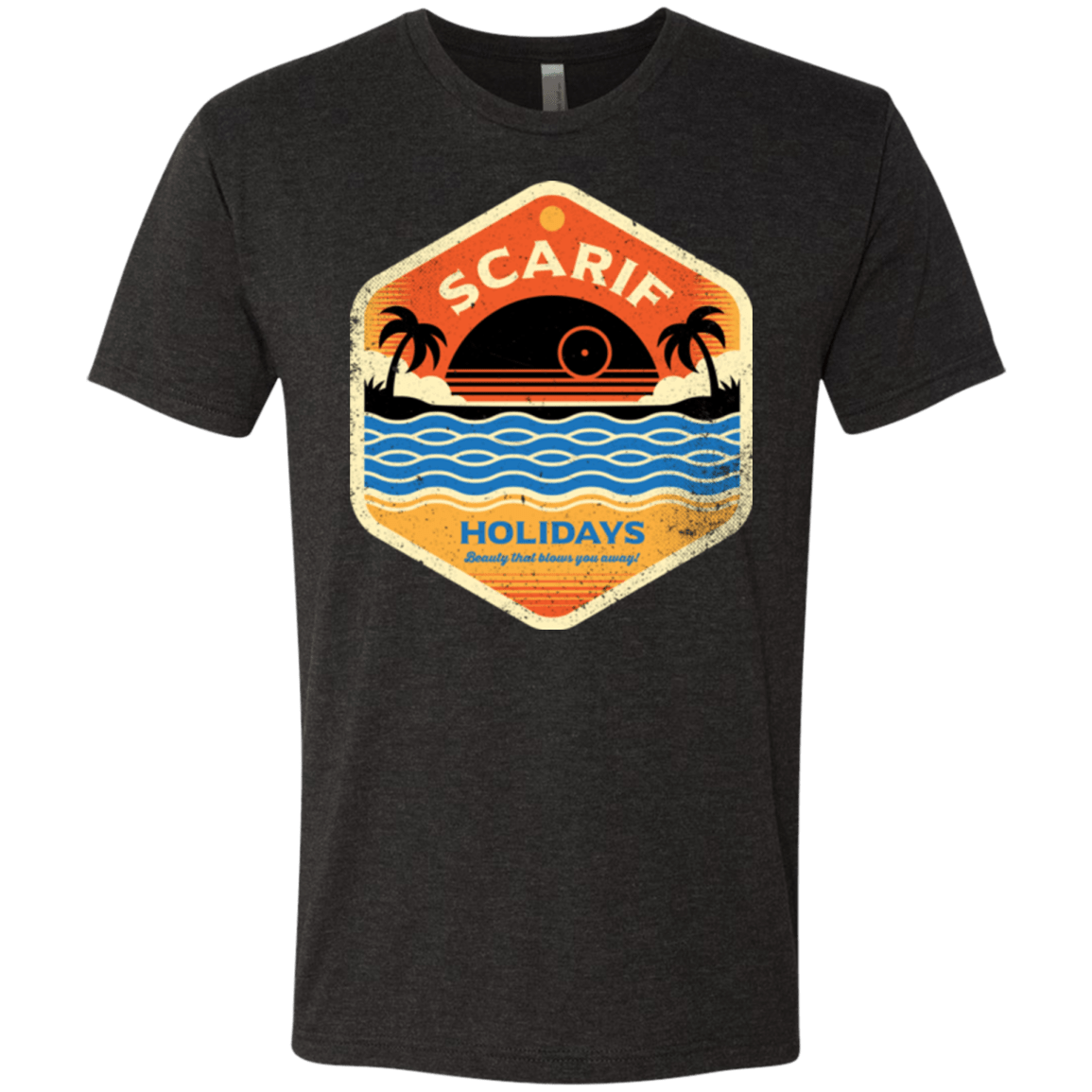 T-Shirts Vintage Black / Small Sun Sea & Space Stations Men's Triblend T-Shirt