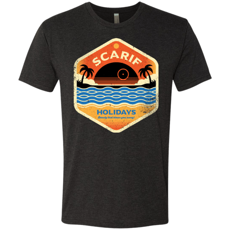 T-Shirts Vintage Black / Small Sun Sea & Space Stations Men's Triblend T-Shirt