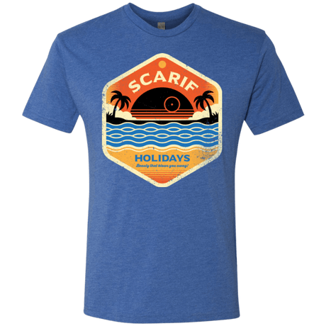 T-Shirts Vintage Royal / Small Sun Sea & Space Stations Men's Triblend T-Shirt