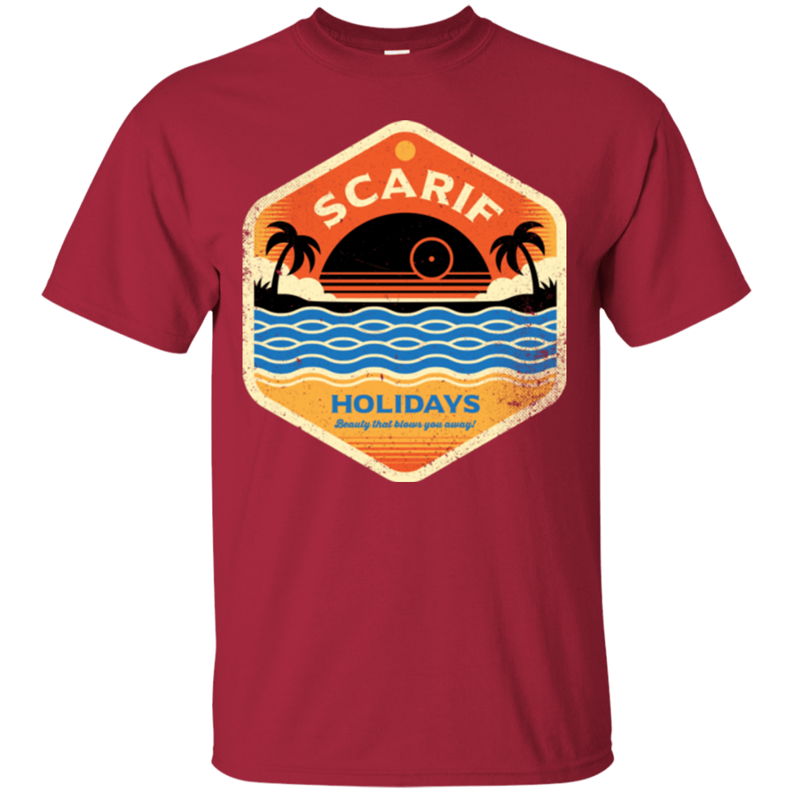 T-Shirts Cardinal / Small Sun Sea & Space Stations T-Shirt