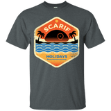 T-Shirts Dark Heather / Small Sun Sea & Space Stations T-Shirt