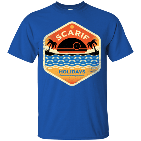 T-Shirts Royal / Small Sun Sea & Space Stations T-Shirt