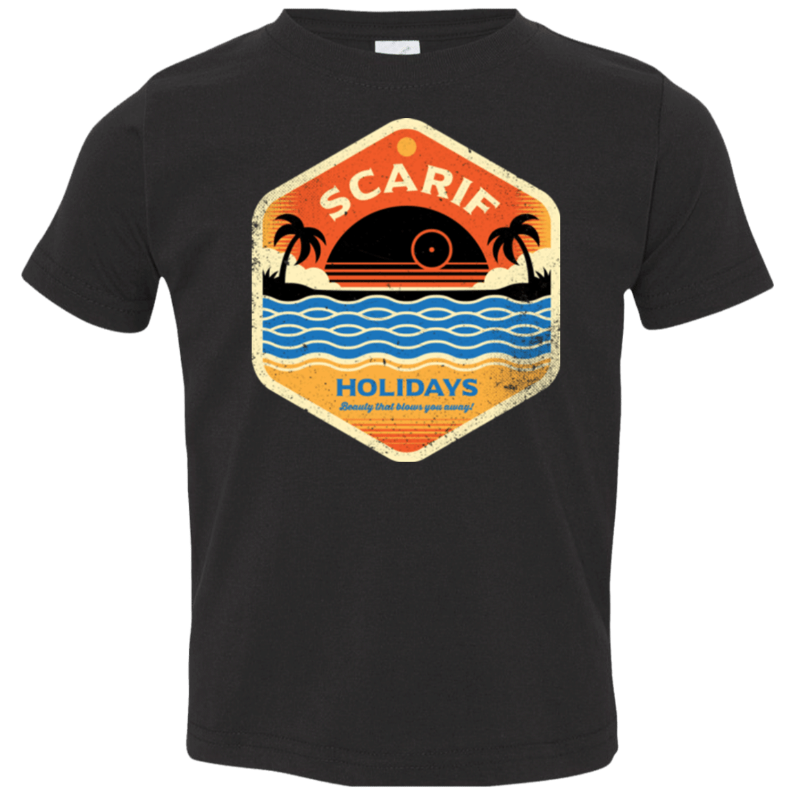 T-Shirts Black / 2T Sun Sea & Space Stations Toddler Premium T-Shirt