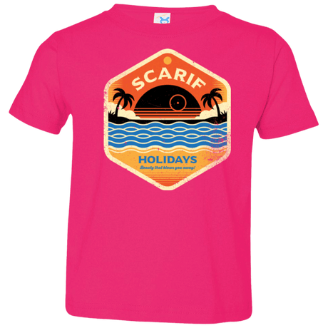 T-Shirts Hot Pink / 2T Sun Sea & Space Stations Toddler Premium T-Shirt