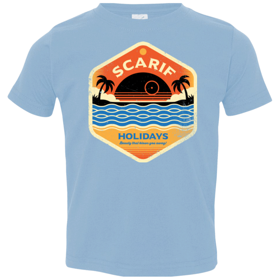 T-Shirts Light Blue / 2T Sun Sea & Space Stations Toddler Premium T-Shirt