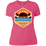 T-Shirts Hot Pink / X-Small Sun Sea & Space Stations Women's Premium T-Shirt