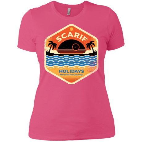 T-Shirts Hot Pink / X-Small Sun Sea & Space Stations Women's Premium T-Shirt