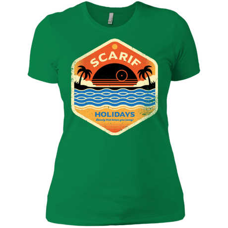 T-Shirts Kelly Green / X-Small Sun Sea & Space Stations Women's Premium T-Shirt