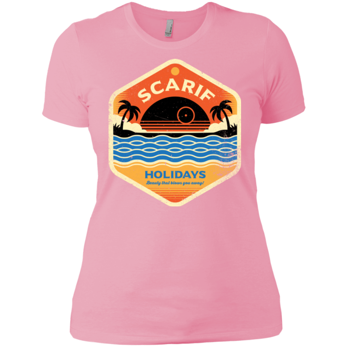 T-Shirts Light Pink / X-Small Sun Sea & Space Stations Women's Premium T-Shirt
