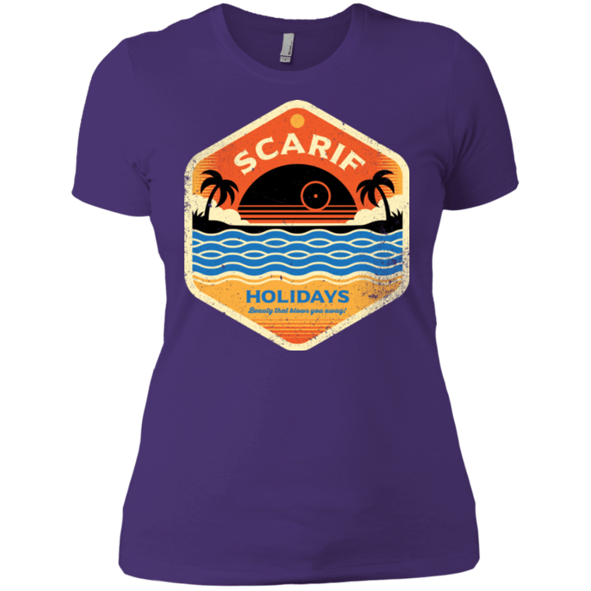 T-Shirts Purple / X-Small Sun Sea & Space Stations Women's Premium T-Shirt
