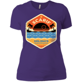 T-Shirts Purple / X-Small Sun Sea & Space Stations Women's Premium T-Shirt