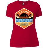 T-Shirts Red / X-Small Sun Sea & Space Stations Women's Premium T-Shirt