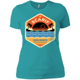 T-Shirts Tahiti Blue / X-Small Sun Sea & Space Stations Women's Premium T-Shirt