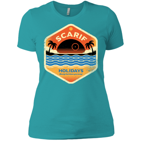 T-Shirts Tahiti Blue / X-Small Sun Sea & Space Stations Women's Premium T-Shirt