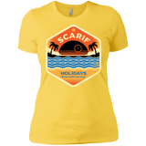 T-Shirts Vibrant Yellow / X-Small Sun Sea & Space Stations Women's Premium T-Shirt