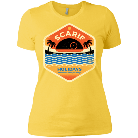 T-Shirts Vibrant Yellow / X-Small Sun Sea & Space Stations Women's Premium T-Shirt
