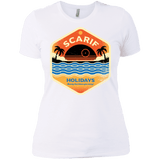 T-Shirts White / X-Small Sun Sea & Space Stations Women's Premium T-Shirt