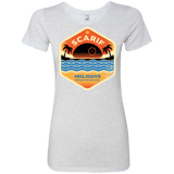 T-Shirts Heather White / Small Sun Sea & Space Stations Women's Triblend T-Shirt