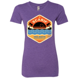 T-Shirts Purple Rush / Small Sun Sea & Space Stations Women's Triblend T-Shirt