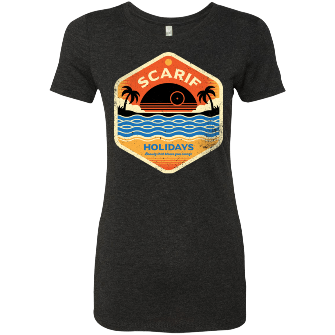 T-Shirts Vintage Black / Small Sun Sea & Space Stations Women's Triblend T-Shirt