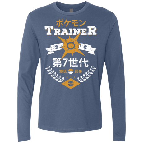 T-Shirts Indigo / Small Sun Trainer Men's Premium Long Sleeve