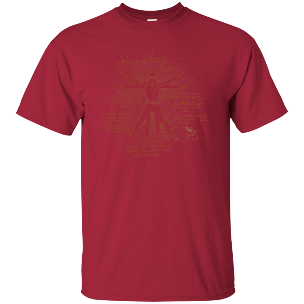 T-Shirts Cardinal / S Sun Vitruvian T-Shirt