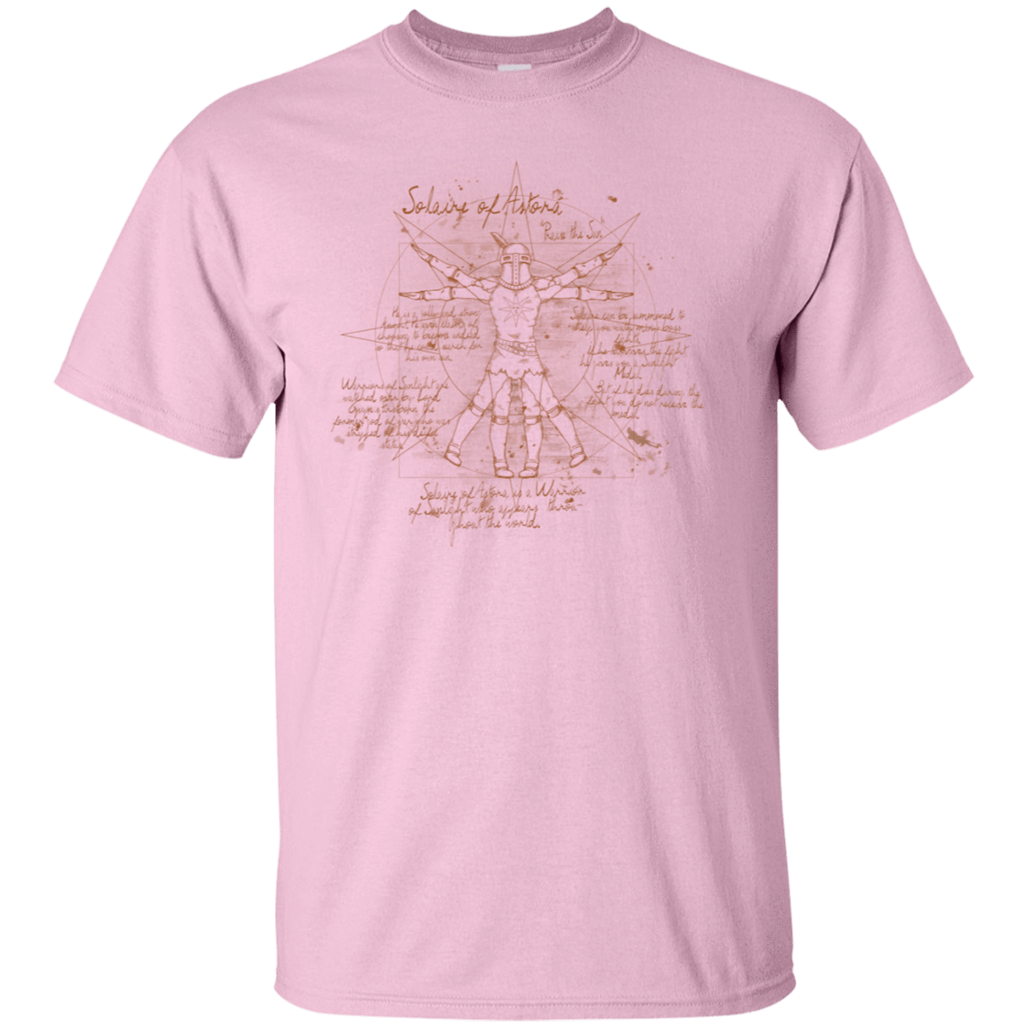 T-Shirts Light Pink / S Sun Vitruvian T-Shirt