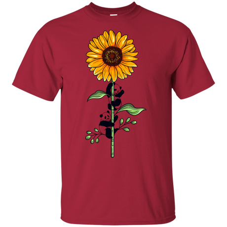 T-Shirts Cardinal / S Sunflower Panda T-Shirt