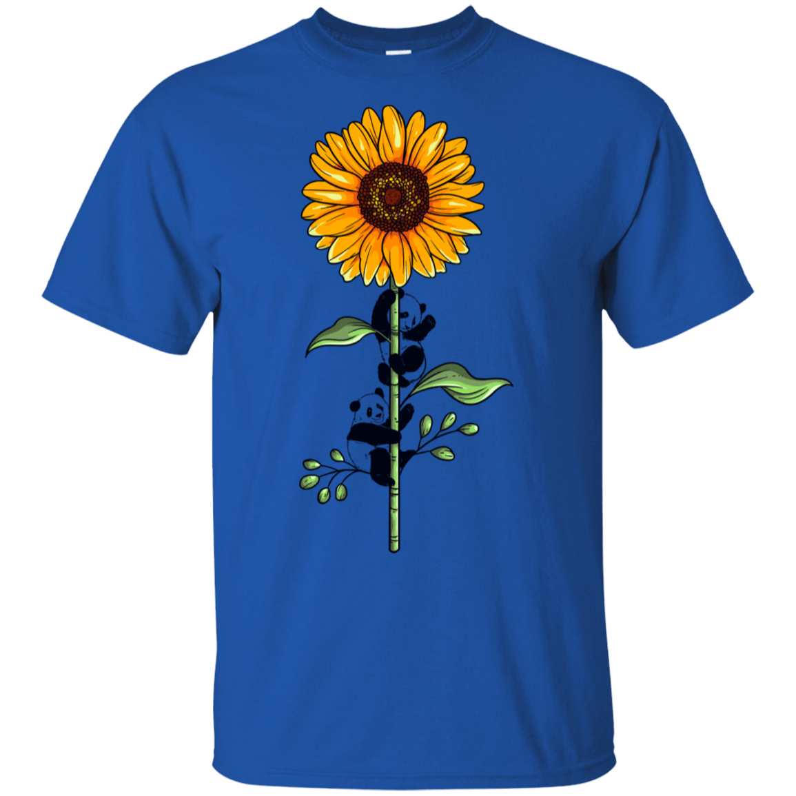 T-Shirts Royal / S Sunflower Panda T-Shirt