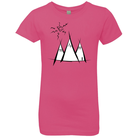 T-Shirts Hot Pink / YXS Sunny Mountains Girls Premium T-Shirt