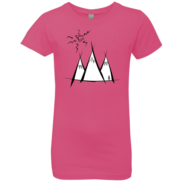 T-Shirts Hot Pink / YXS Sunny Mountains Girls Premium T-Shirt
