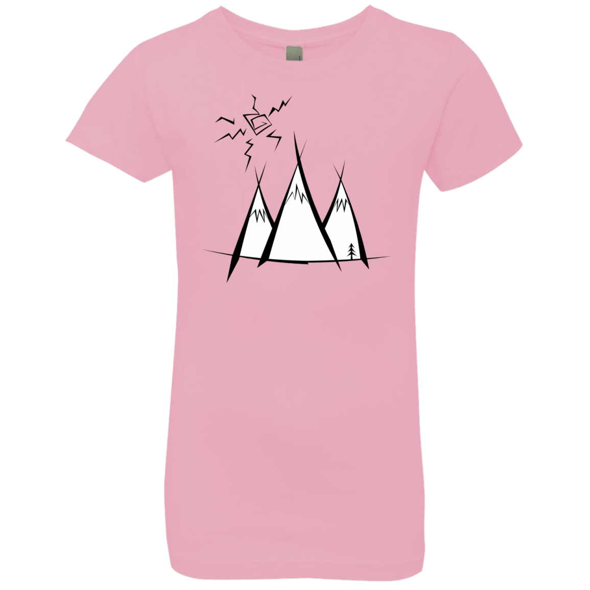 T-Shirts Light Pink / YXS Sunny Mountains Girls Premium T-Shirt