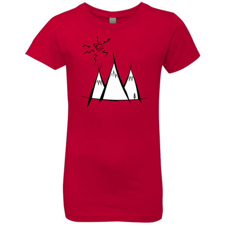 T-Shirts Red / YXS Sunny Mountains Girls Premium T-Shirt