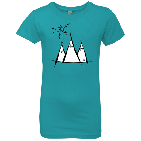 T-Shirts Tahiti Blue / YXS Sunny Mountains Girls Premium T-Shirt