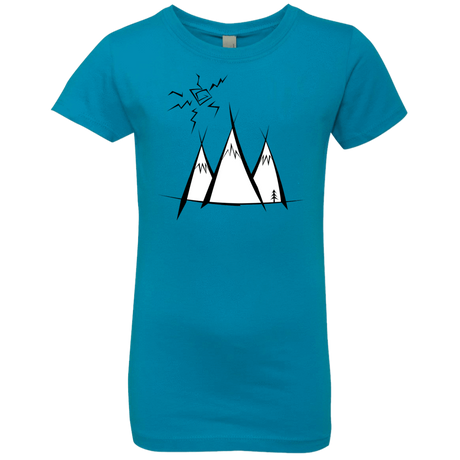 T-Shirts Turquoise / YXS Sunny Mountains Girls Premium T-Shirt