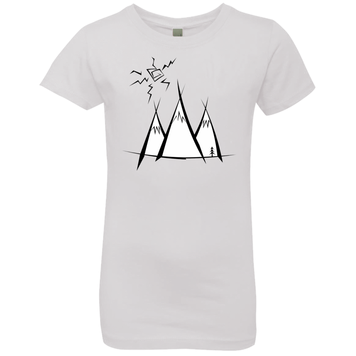 T-Shirts White / YXS Sunny Mountains Girls Premium T-Shirt