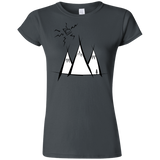 T-Shirts Charcoal / S Sunny Mountains Junior Slimmer-Fit T-Shirt