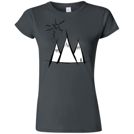 T-Shirts Charcoal / S Sunny Mountains Junior Slimmer-Fit T-Shirt