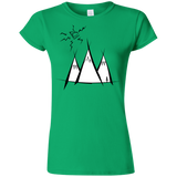 T-Shirts Irish Green / S Sunny Mountains Junior Slimmer-Fit T-Shirt