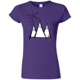 T-Shirts Purple / S Sunny Mountains Junior Slimmer-Fit T-Shirt