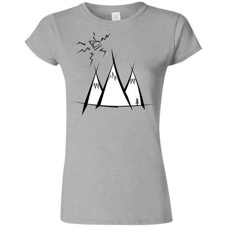 T-Shirts Sport Grey / S Sunny Mountains Junior Slimmer-Fit T-Shirt