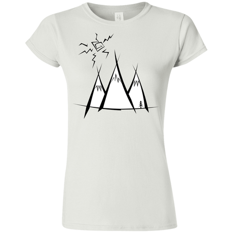 T-Shirts White / S Sunny Mountains Junior Slimmer-Fit T-Shirt