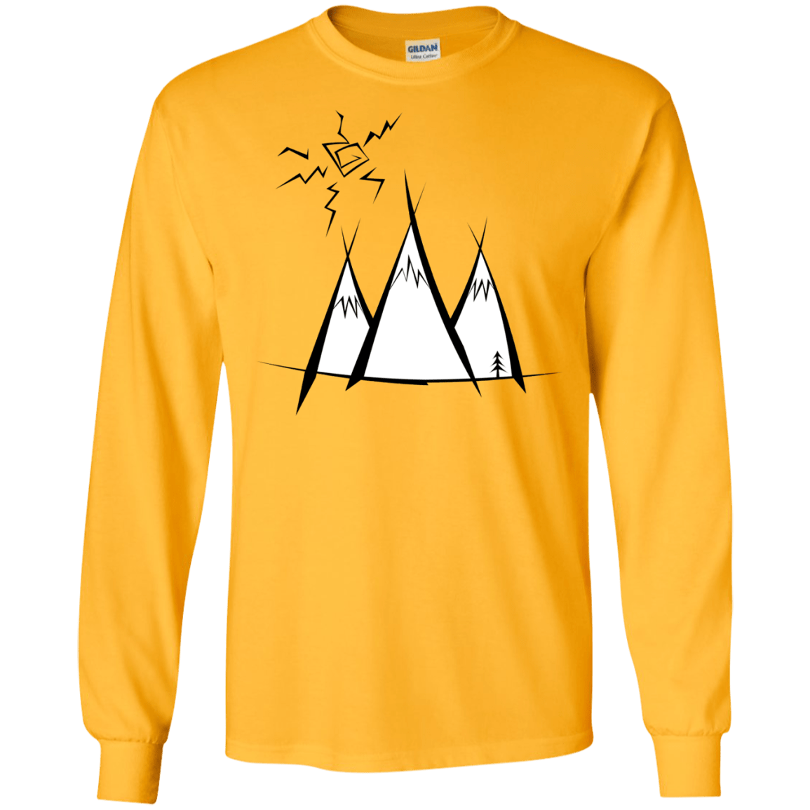 Sunny Mountains Men's Long Sleeve T-Shirt