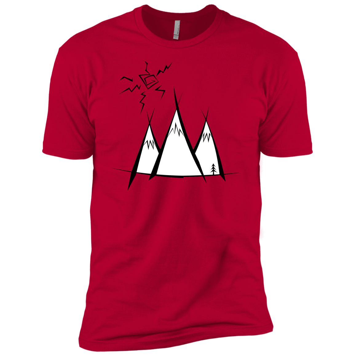 Sunny Mountains Men's Premium T-Shirt