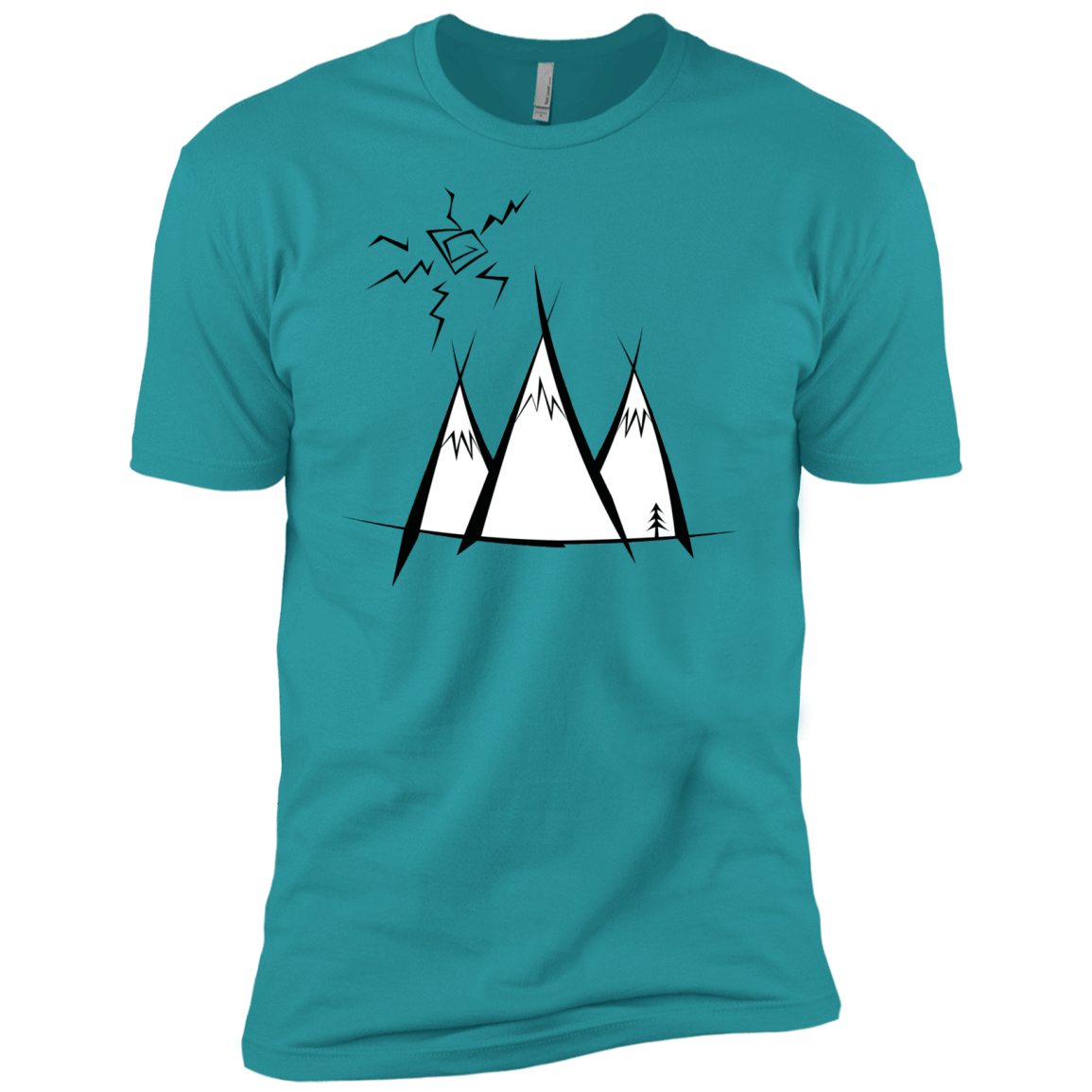 Sunny Mountains Men's Premium T-Shirt