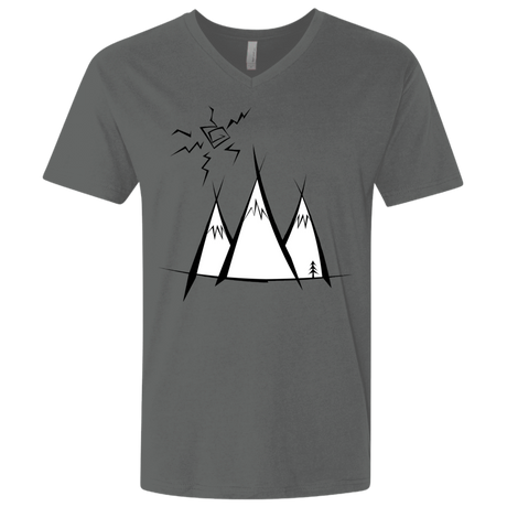 T-Shirts Heavy Metal / X-Small Sunny Mountains Men's Premium V-Neck