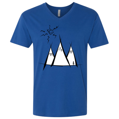 T-Shirts Royal / X-Small Sunny Mountains Men's Premium V-Neck