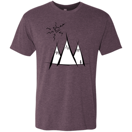 T-Shirts Vintage Purple / S Sunny Mountains Men's Triblend T-Shirt