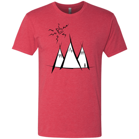 T-Shirts Vintage Red / S Sunny Mountains Men's Triblend T-Shirt